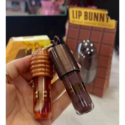 Kit 2 Gloss Labial LipHoney + Lip Bunny Hidratação e Brilho Intenso