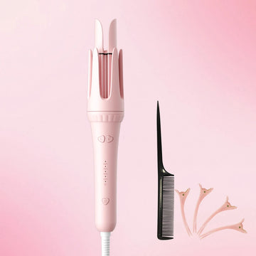 Modelador de Cachos Automático de 32mm com Íons Negativos, Revestimento Cerâmico, Temporizador com Alerta Sonoro e 4 Níveis de Temperatura para Ondas Duradouras.